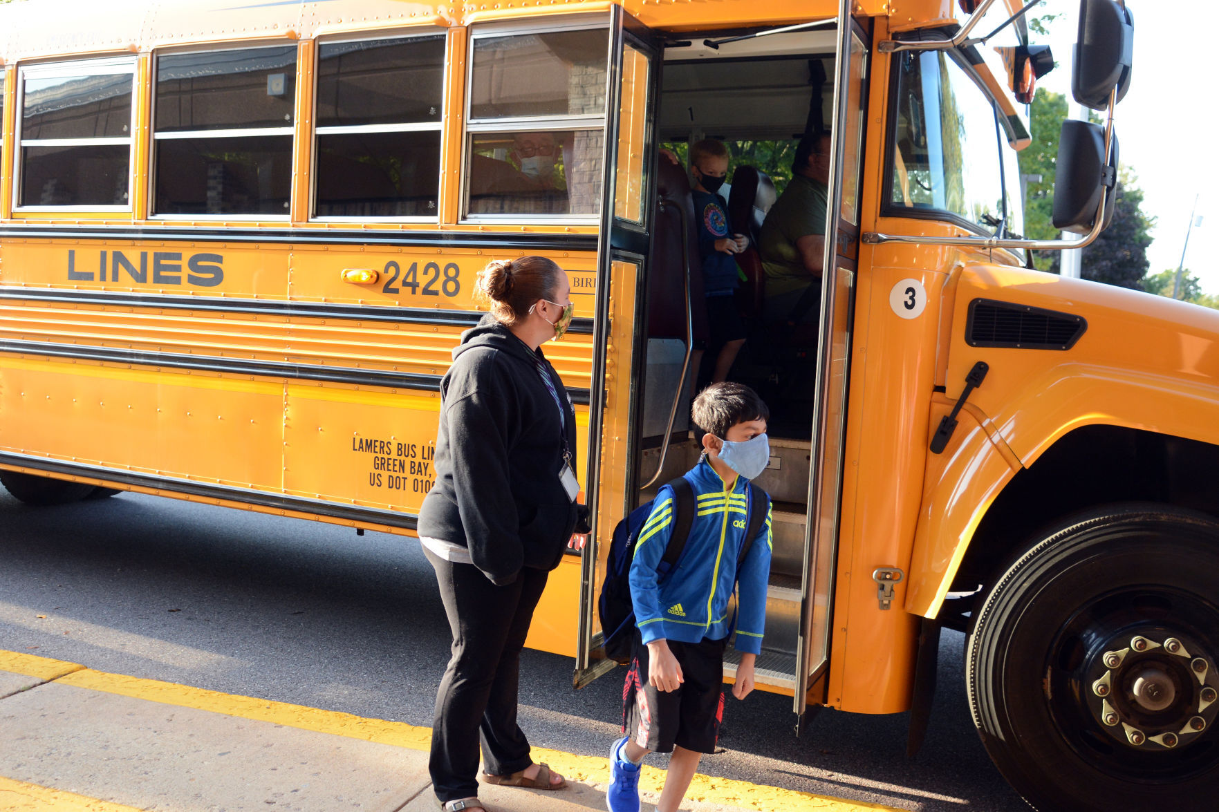 First day of school 2020 in Baraboo